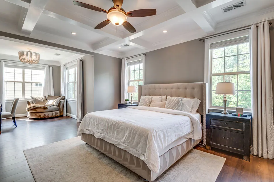 The coffered ceiling is done!