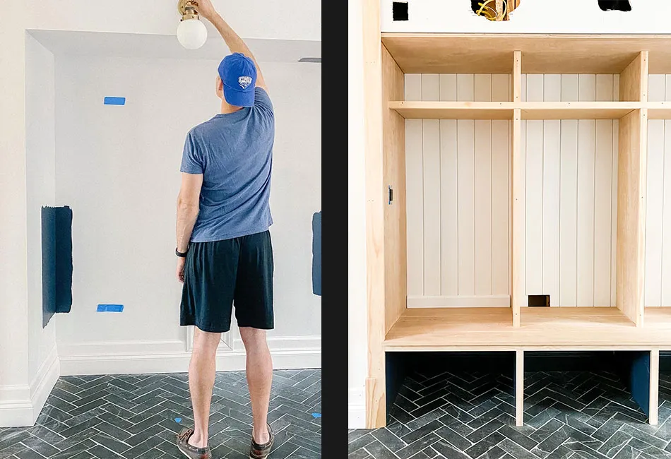 mudroom locker update