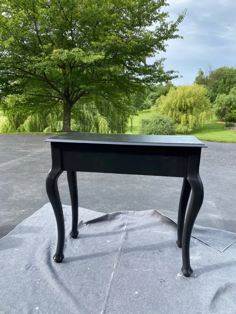 painted console table