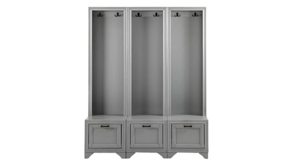 Jesse Mudroom Lockers Hall Trees Gray 2