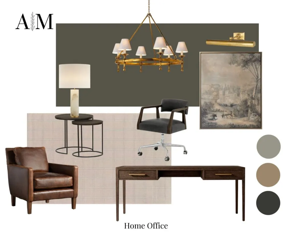 Home Office Moody Moodboard