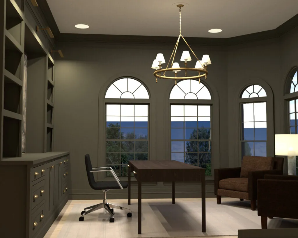 New Home Office Built-In Cabinets