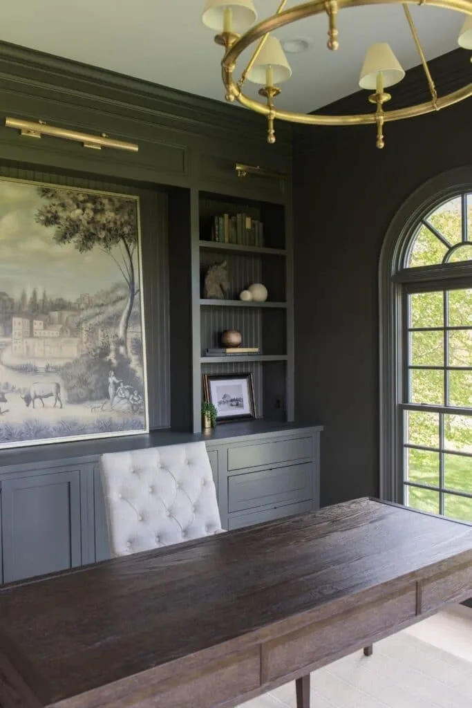 Home office renovation lighting