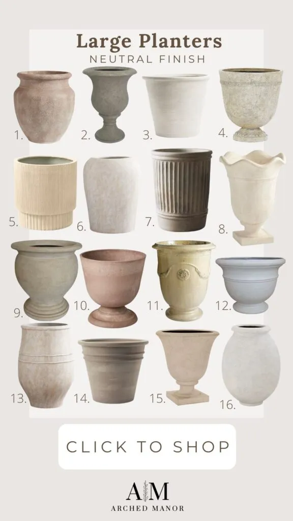 Large Neutral Planters