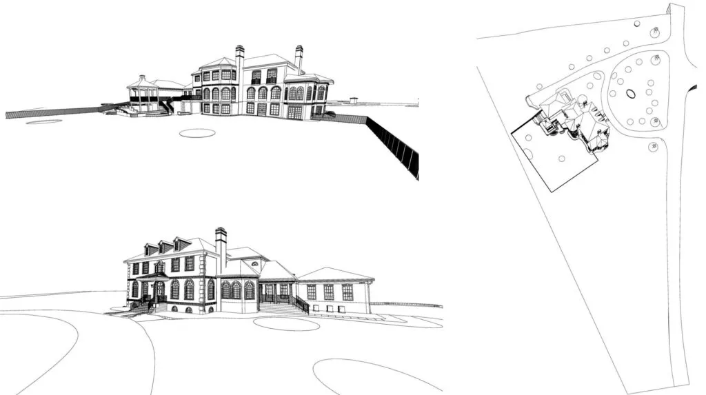 The house model of The Arched Manor from Yardzen
