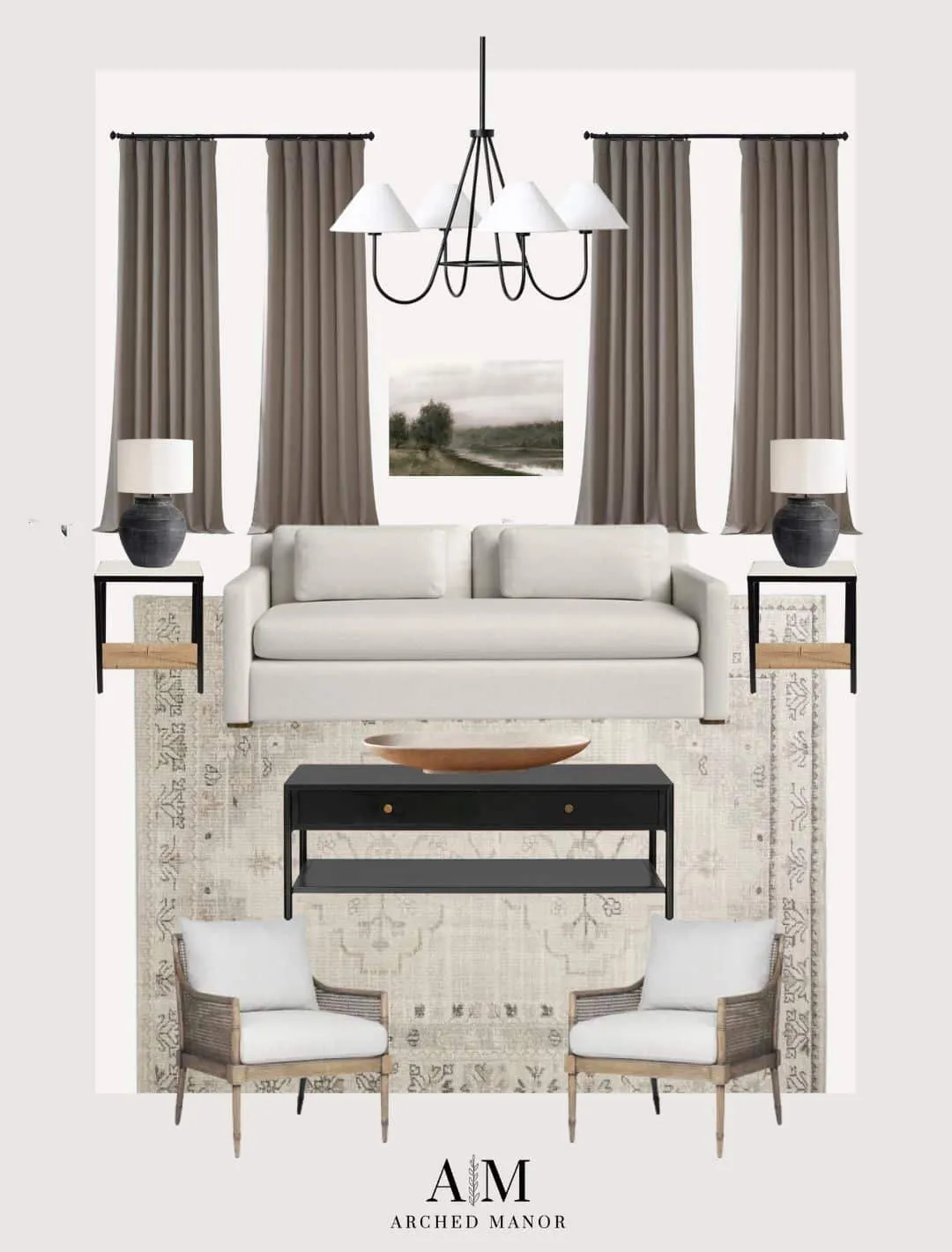Living Room Mood Board