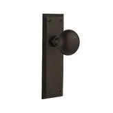 Nostalgic Warehouse New York Door Knob Oil Rubbed Bronze