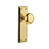 Nostalgic Warehouse New York Door Knob Polished Brass