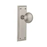 Nostalgic Warehouse New York Door Knob Satin nickel