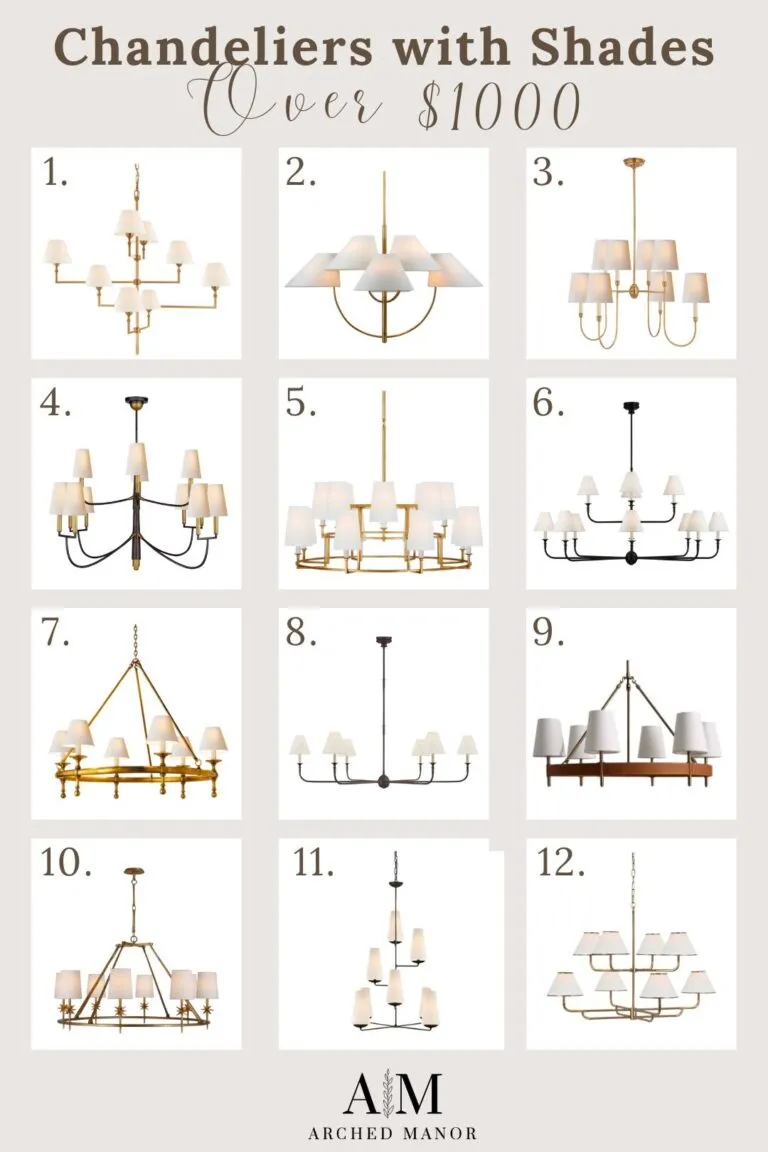Chandeliers over $1000