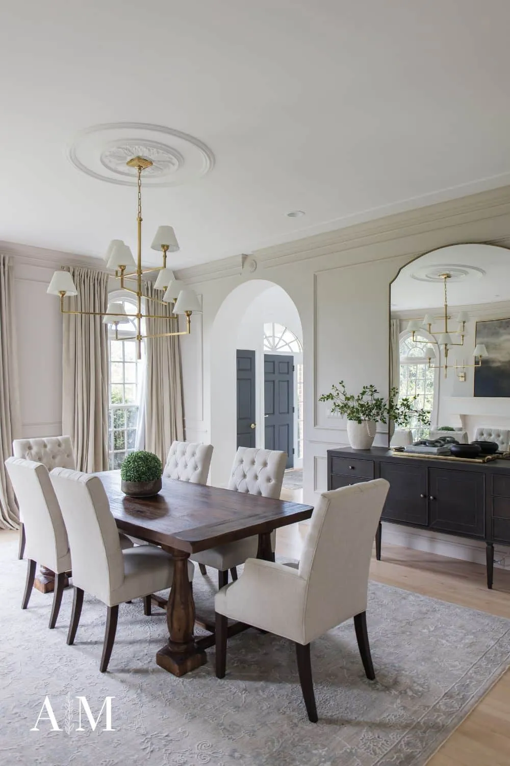 Chandeliers with lamp shades