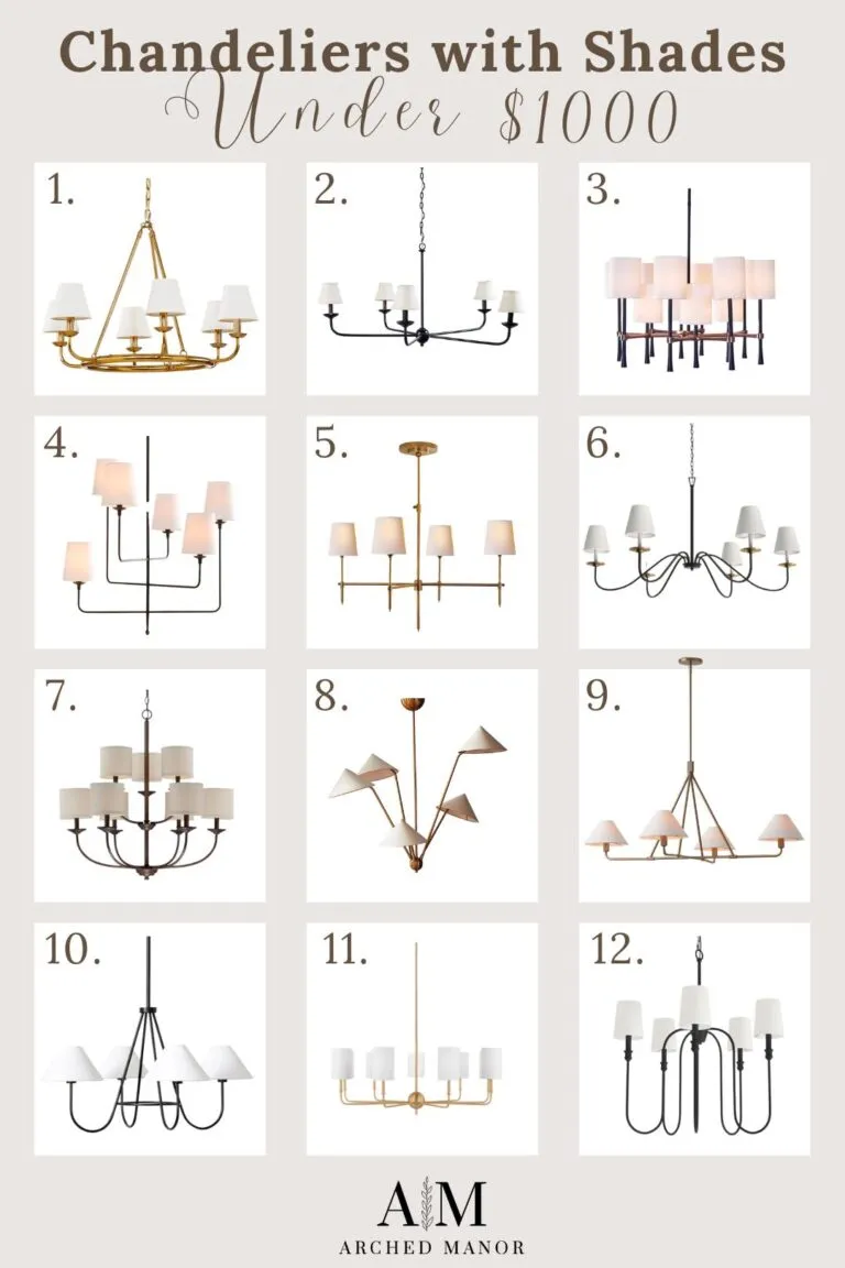 Chandeliers under $1000