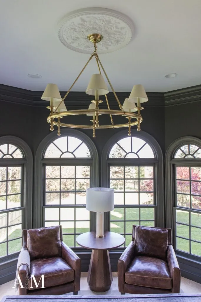 Chandelier with lamp shade