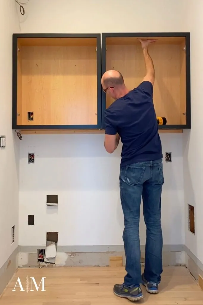 How high to hang upper kitchen cabinets