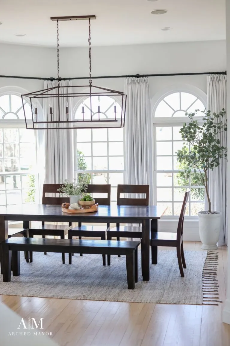 Breakfast room chandelier height