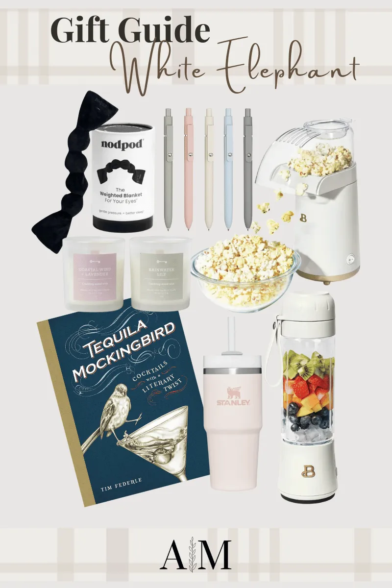 affordable holiday gift guides, gift guide ideas, holiday gift ideas, budget-friendly gift ideas, holiday gift basket ideas, holiday gift finds, holiday gift favorites, best white elephant gift finds, white elephant gift ideas, white elephant gifts they actually want, affordable white elephant gift ideas