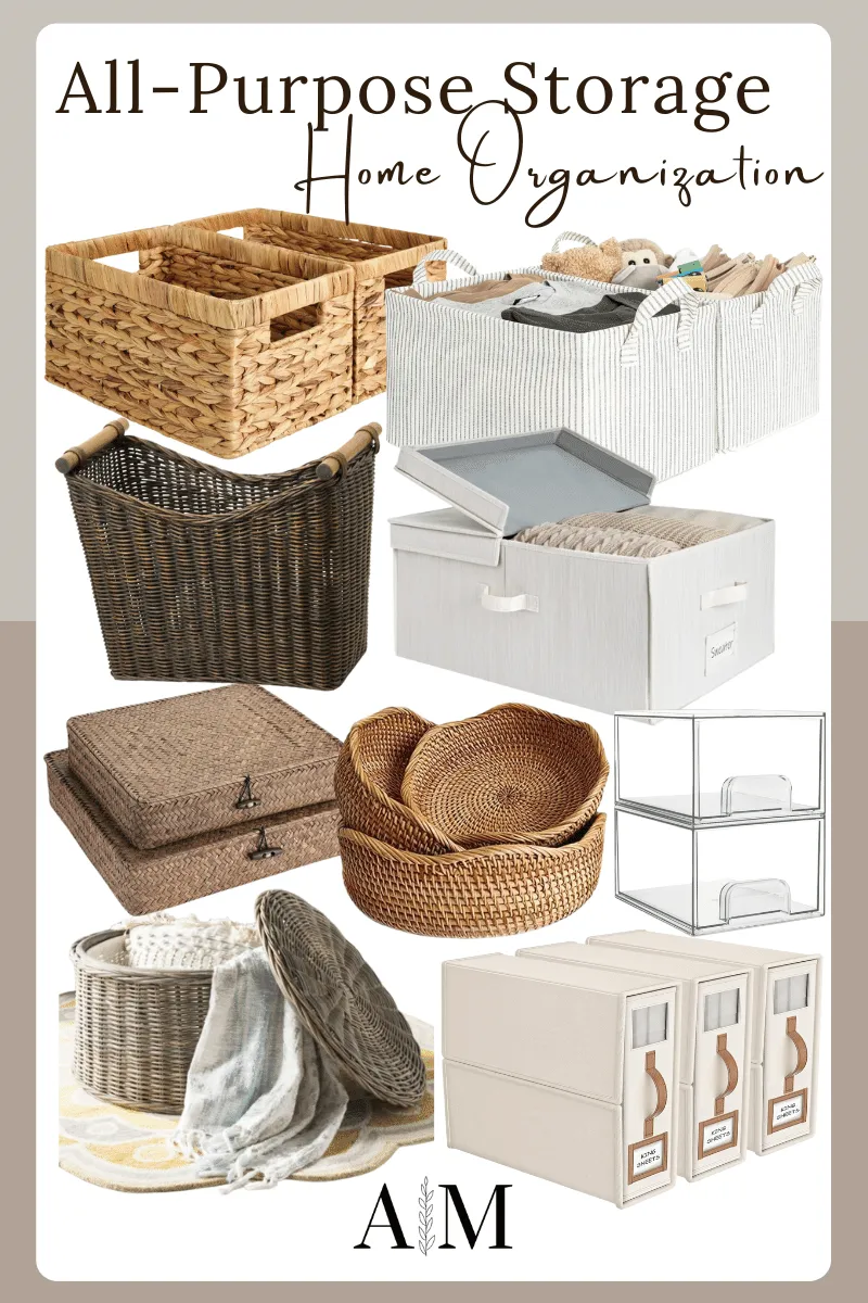 home organization essentials | #home #organization #essentials #kitchen #closet #storage #allpurpose #basket #hiddenstorage #clothesstorage