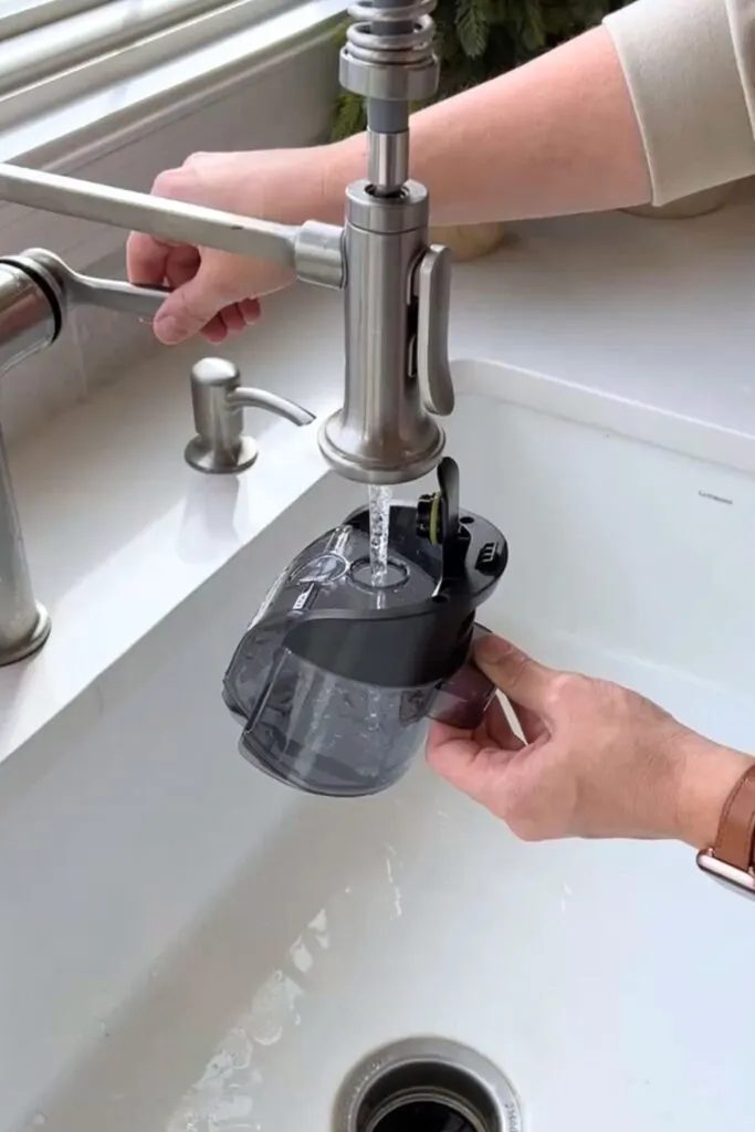 Fill Vacuum Mop Combo with water