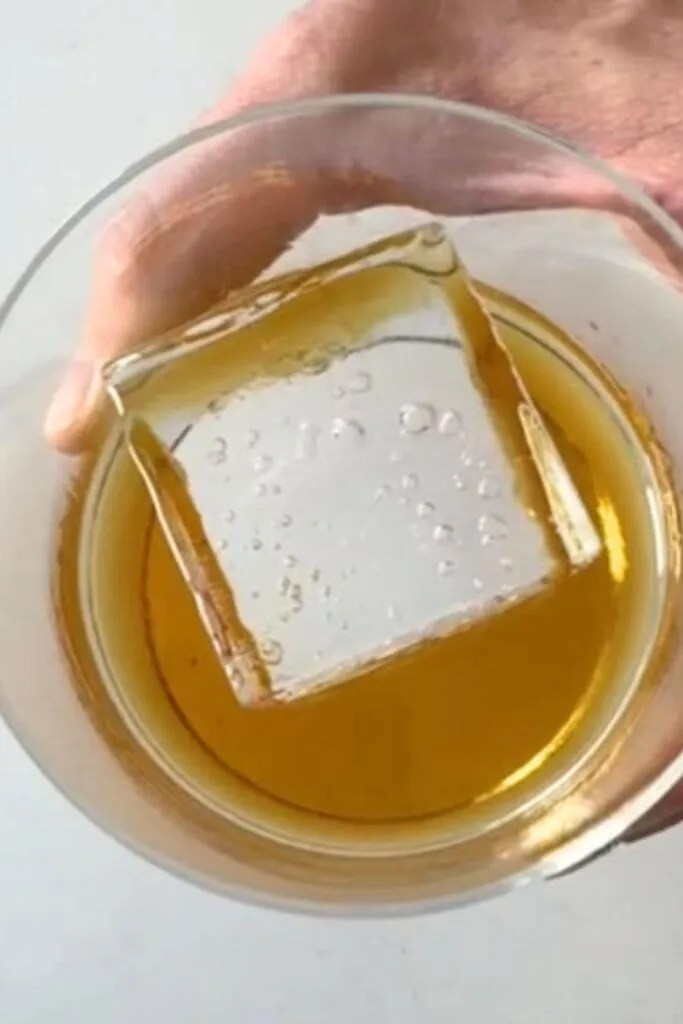 Clear Ice in a bourbon - can see right through it!