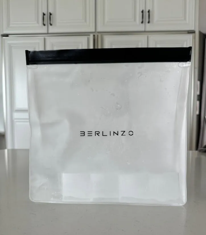 Use a Freezer Ice Bag to store Clear Ice