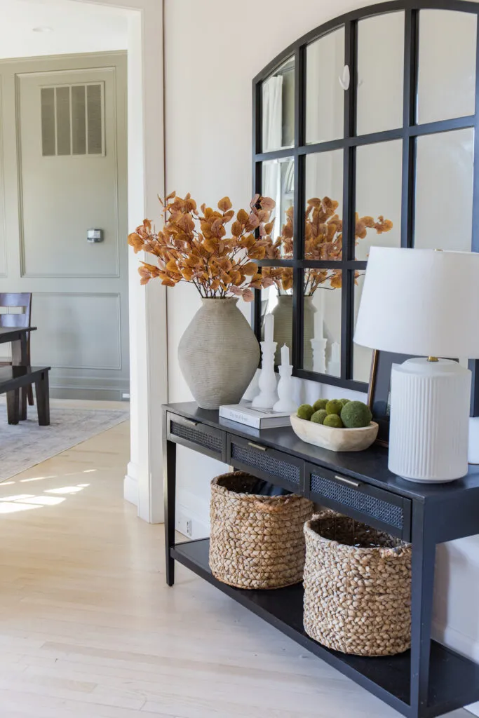 fall console table