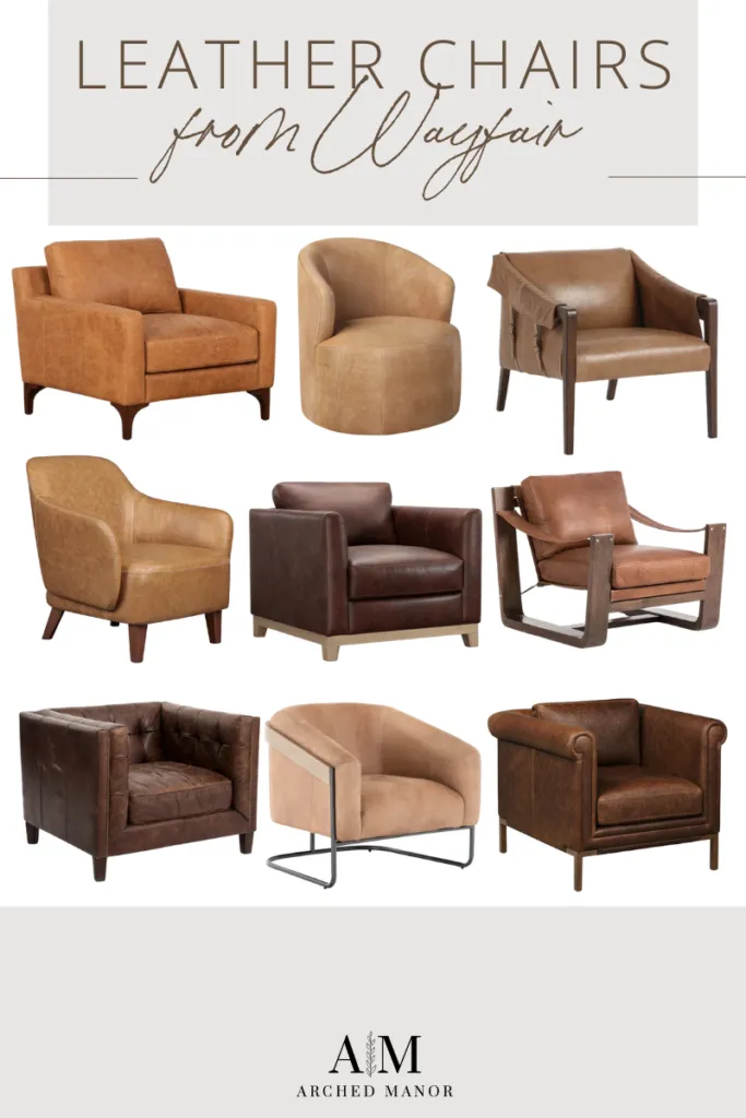 Our Favorite Leather Chairs from Wayfair