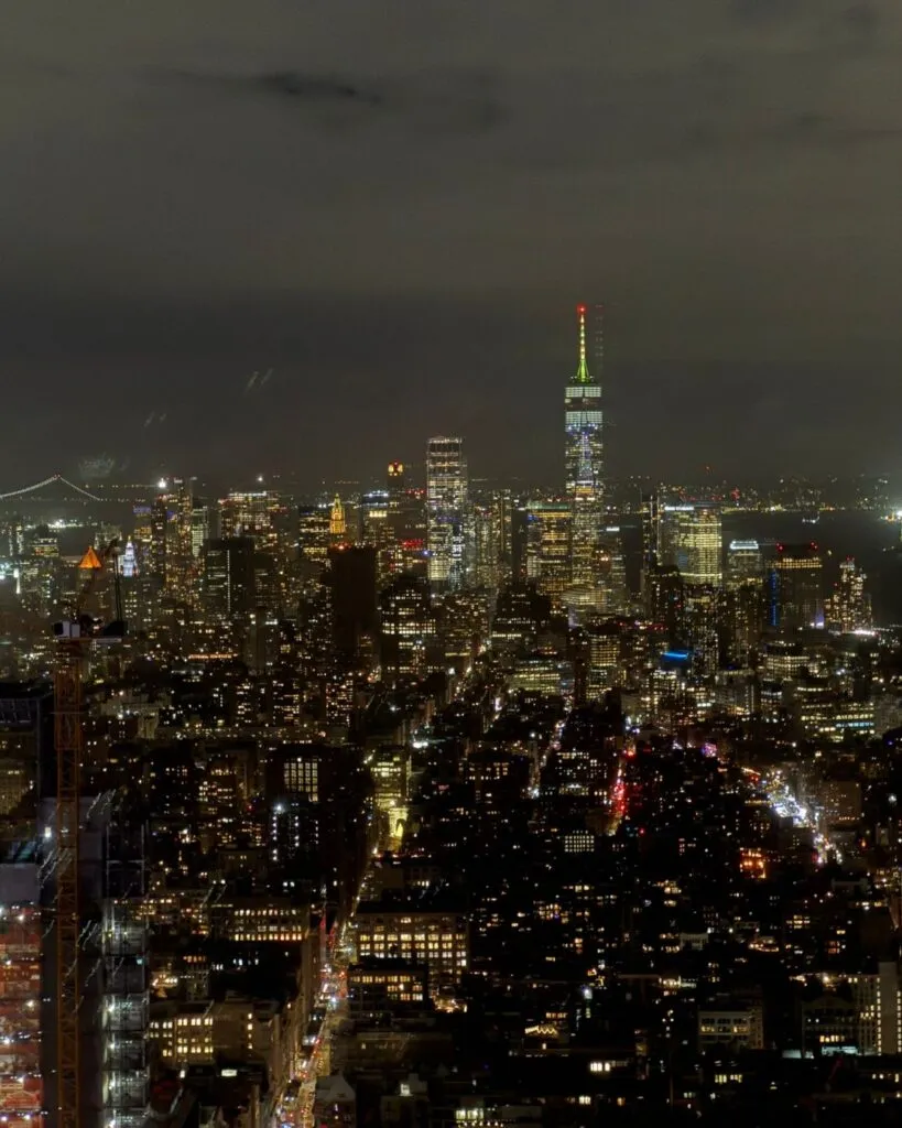 The view from the top of the Empire State Building