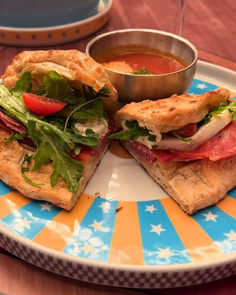 The Strongman's Piadina was huge for an appetizer.