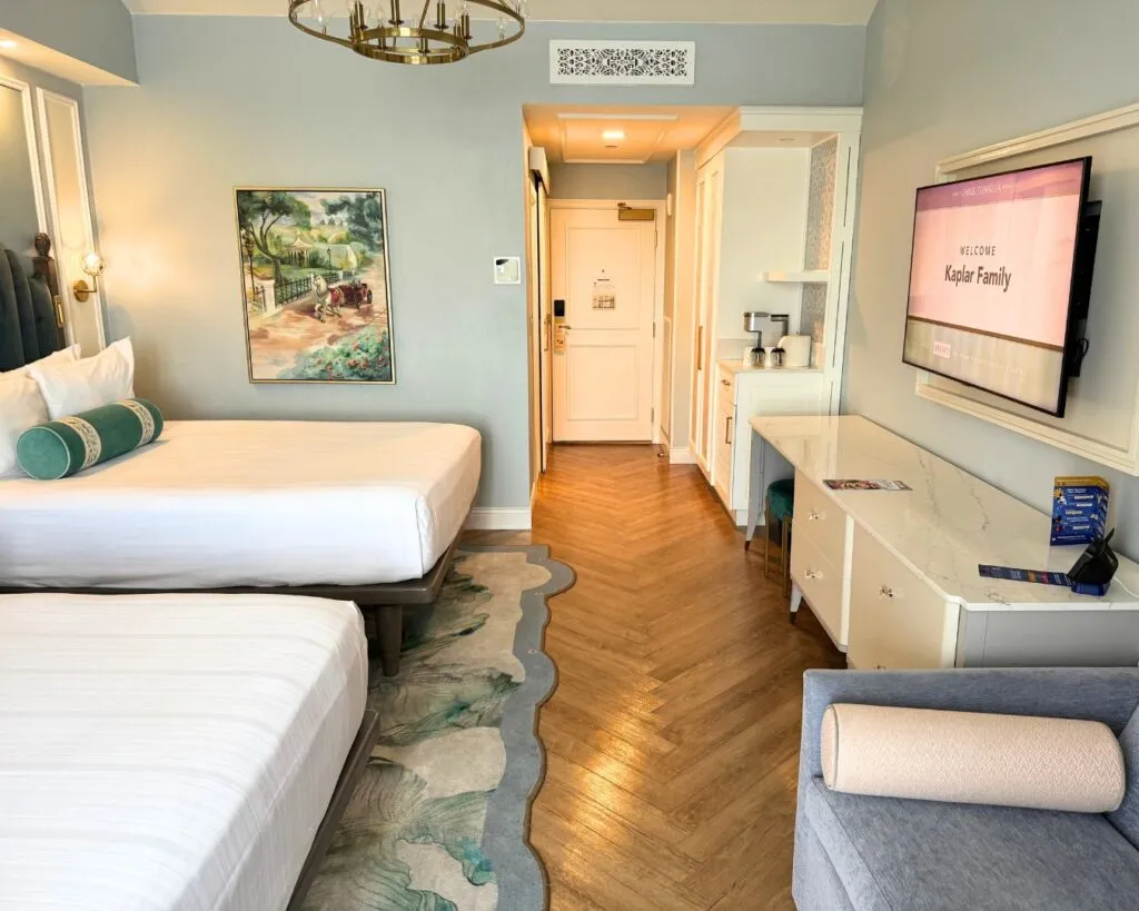 Our hotel room at the Grand Floridian.